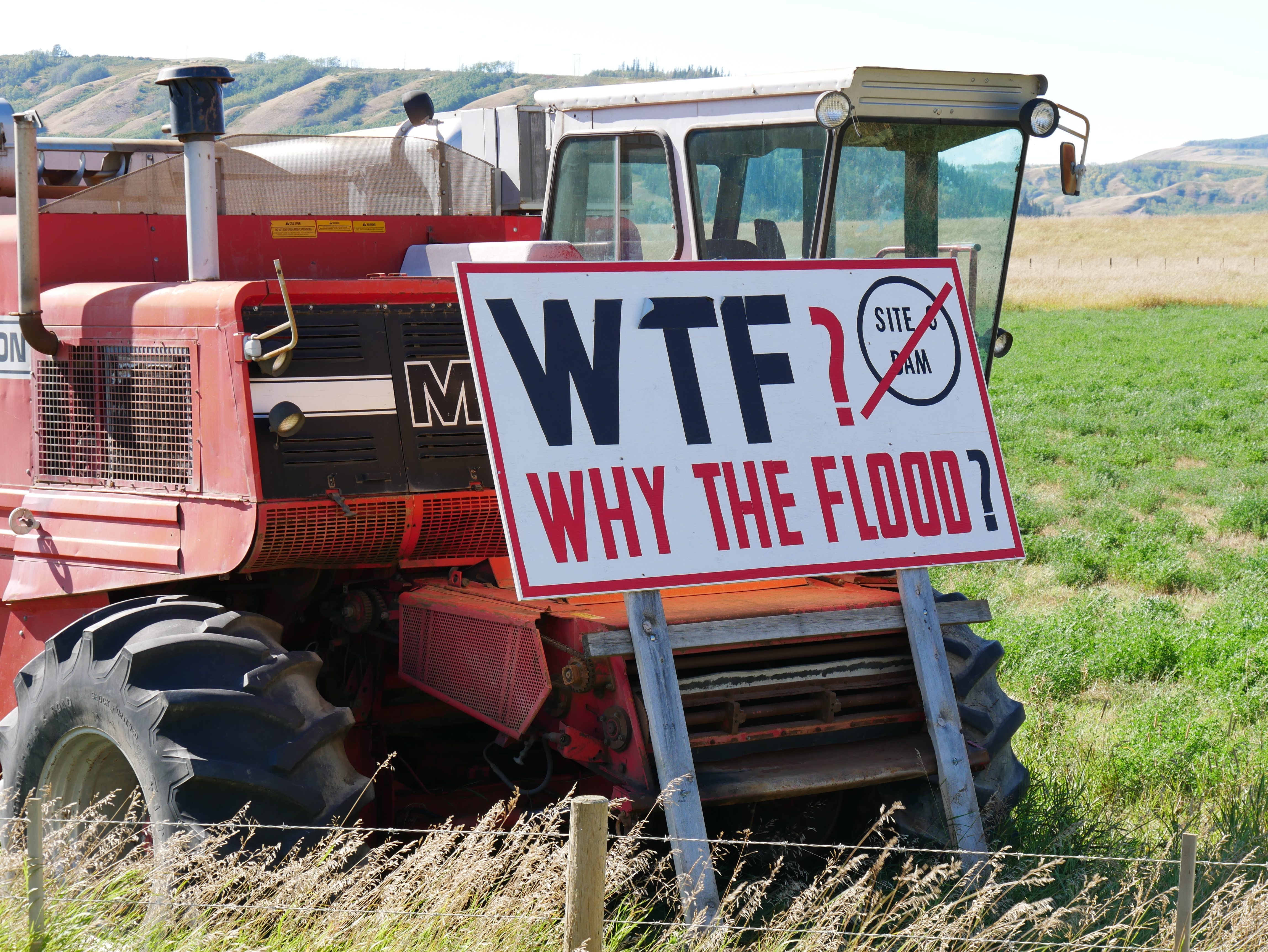 Protest sign.